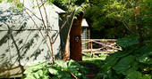 Kingfisher Yurt exterior, Wendover, Buckinghamshire