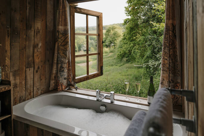 views from the bath tub
