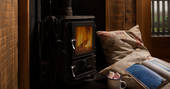 Hedgehope cabin wood burner, Alnwick, Northumberland
