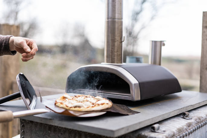 J.Abbott - Barley Bothy pizza oven, Boutique Farm Bothies at Huntly, Aberdeenshire