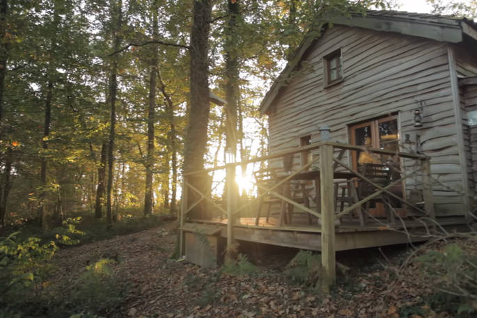 woodsman's cabin covert cabin exterior