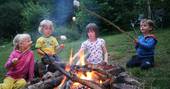 Around the campfire at Rosehip Yurt, Haute-Loire