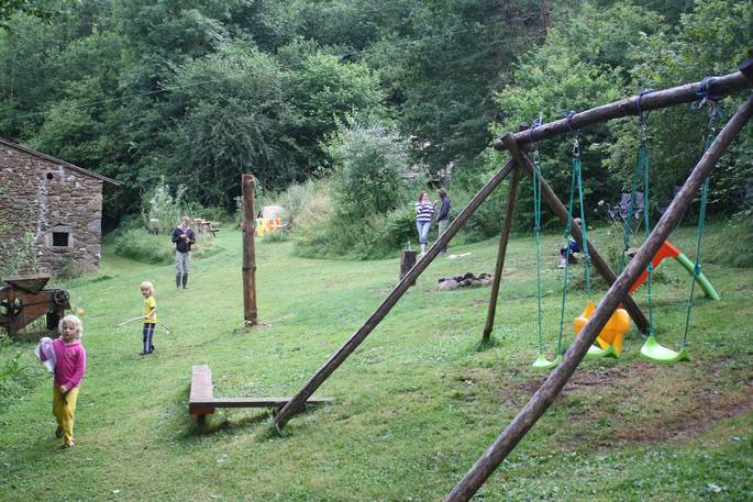 Children's area at Auvergne Naturelle, Haute-Loire