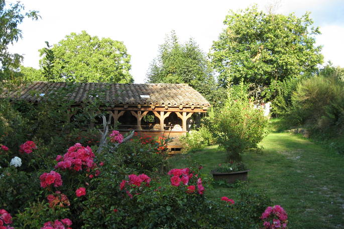 Garden at The Starlight Roulotte, Rhône